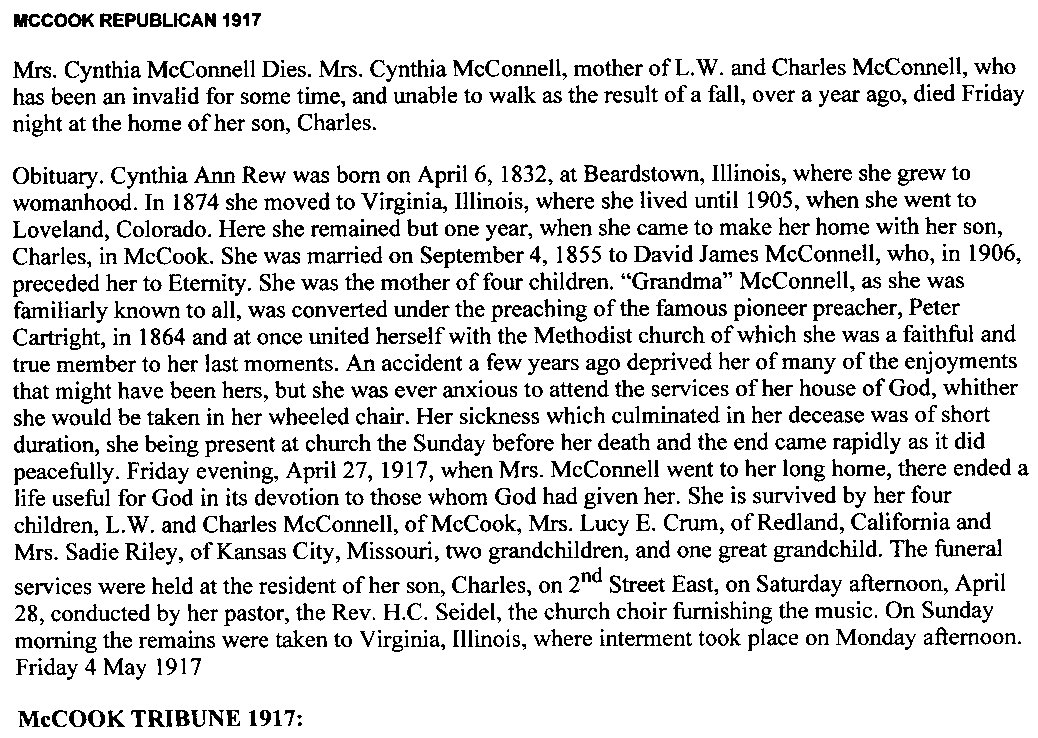 Cass County Illinois Obituaries